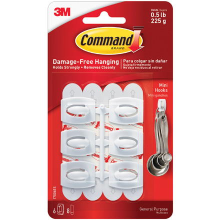 Command<span class='tm'>™</span> Hooks and Strips - Mini 17006