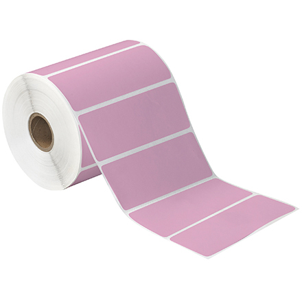 4 x 1 <span class='fraction'>1/2</span>" Pink Desktop Direct Thermal Label